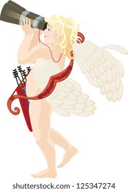 the cupid with the field-glass