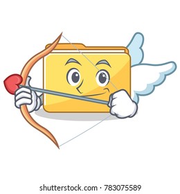 Cupid folder character cartoon style