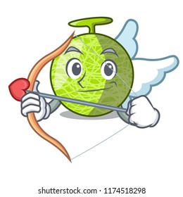 Cupid fresh melon isolated on character cartoon