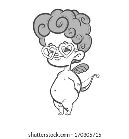 Cupid in glasses