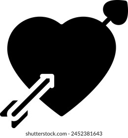 cupid glyph icon illustration vector