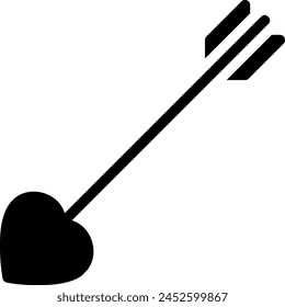Icono de glifo cupido Vector de ilustración