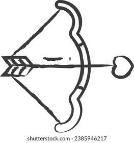 Cupid hand drawn vector illustration