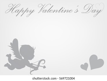 Cupid Heart Abstract background for wedding and valentine day card. Vector