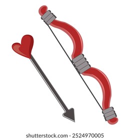 Cupid Heart Arrow Illustration Love Element