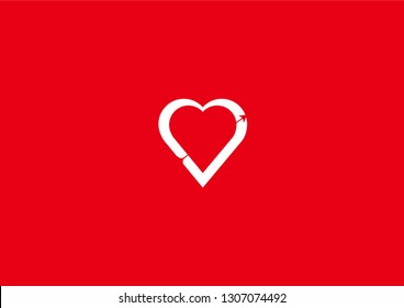 Cupid heart for Valentine's Day