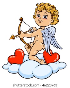 Cupid and Hearts