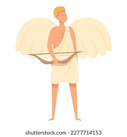 Cupid icon cartoon vector. Greek god. Olympic legend