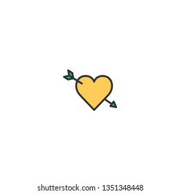 Cupid Icon Design. Lifestyle icon vector illustration
