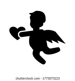 cupid icon or logo isolated sign symbol vector illustration - high quality black style vector icons
