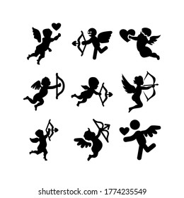 cupid icon or logo isolated sign symbol vector illustration - Collection of high quality black style vector icons
