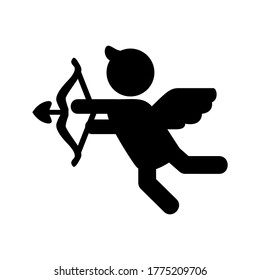 cupid icon or logo isolated sign symbol vector illustration - high quality black style vector icons
