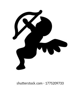 cupid icon or logo isolated sign symbol vector illustration - high quality black style vector icons
