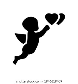 cupid icon or logo isolated sign symbol vector illustration - high quality black style vector icons
