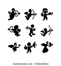 cupid icon or logo isolated sign symbol vector illustration - Collection of high quality black style vector icons
