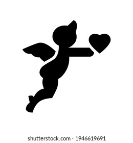 cupid icon or logo isolated sign symbol vector illustration - high quality black style vector icons
