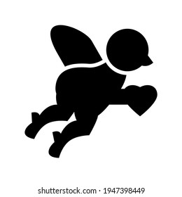 cupid icon or logo isolated sign symbol vector illustration - high quality black style vector icons
