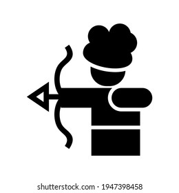 cupid icon or logo isolated sign symbol vector illustration - high quality black style vector icons
