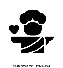 cupid icon or logo isolated sign symbol vector illustration - high quality black style vector icons
