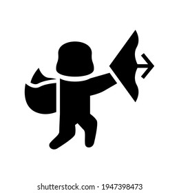 cupid icon or logo isolated sign symbol vector illustration - high quality black style vector icons
