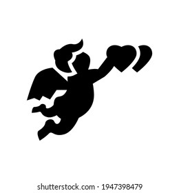 cupid icon or logo isolated sign symbol vector illustration - high quality black style vector icons
