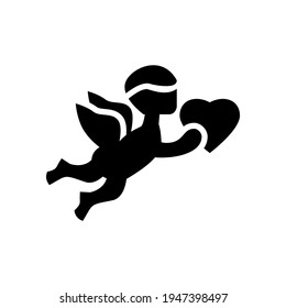 cupid icon or logo isolated sign symbol vector illustration - high quality black style vector icons
