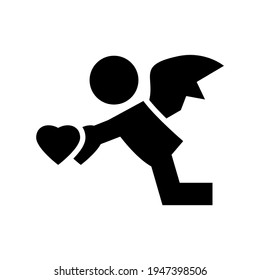 cupid icon or logo isolated sign symbol vector illustration - high quality black style vector icons
