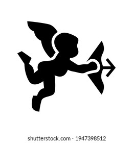 cupid icon or logo isolated sign symbol vector illustration - high quality black style vector icons
