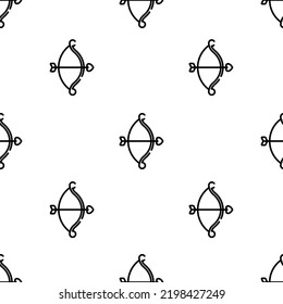 cupid icon pattern. Seamless cupid pattern on white background.