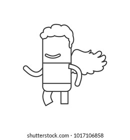 Cupid icon, vector illustration design. Love collection.