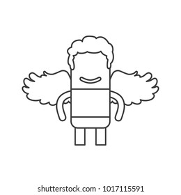 Cupid icon, vector illustration design. Love collection.