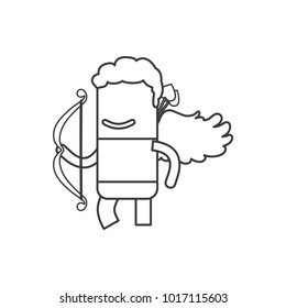 Cupid icon, vector illustration design. Love collection.