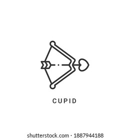 cupid icon vector illustration. cupid icon outline design.