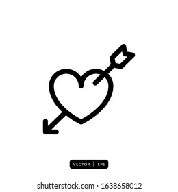Cupid Icon Vector - Sign or Symbol for Valentine