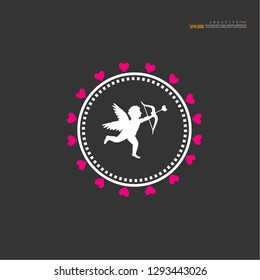 cupid icon.love concept.vector illustration.