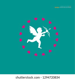 cupid icon.love concept.vector illustration.