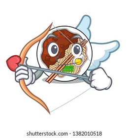 Cupid jajangmyeon isolated with the a cartoon