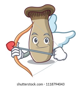 Cupid king trumpet mushroom character cartoon