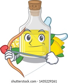 Cupid lemon oil in the mascot shape