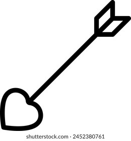 Cupidlinien-Symbol Illustration Vektorgrafik