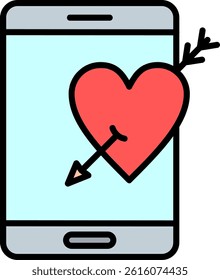 Cupid Line Vector Icon Design