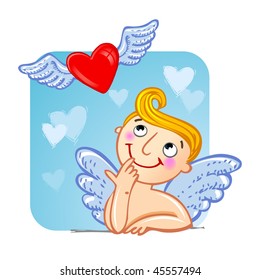 Cupid in love.