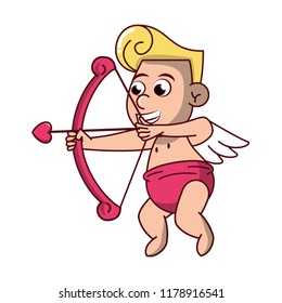 Cupid with love arch