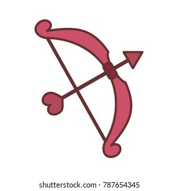 Cupid Love Bow Vector Illustration Graphic