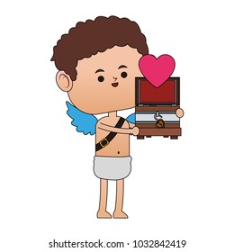 Cupid with love box
