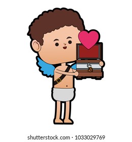 Cupid with love box