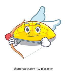 Cupid mango slices isolated on the mascot