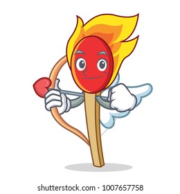 Cupid match stick character cartoon