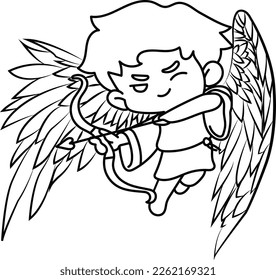 Cupid, the media of love, will shoot arrows to make people love each other.