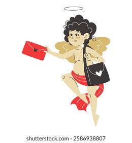 Cupid the Messenger: Delivering Love Letters with Wings of Romance on Valentine's Day